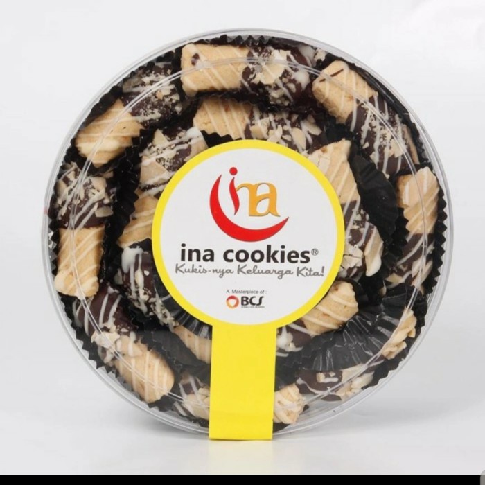

INA COOKIES REGULER ALMOND CHEESE COKLAT KODE 1194