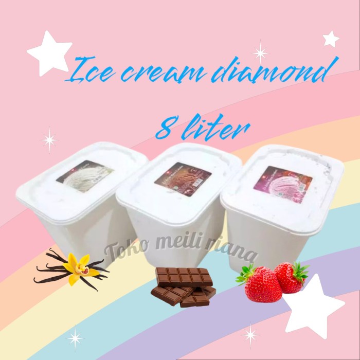 

ESKRIM DIAMOND ICE CREAM DIAMOND 8 LITER ICE CREAM DIAMOND EMBERAN HARD ICE DIAMOND KODE 232