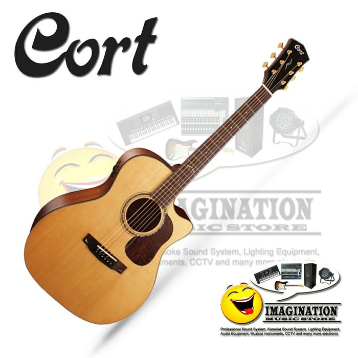 Cort Gold A6 Natural Glossy Acoustic Electric