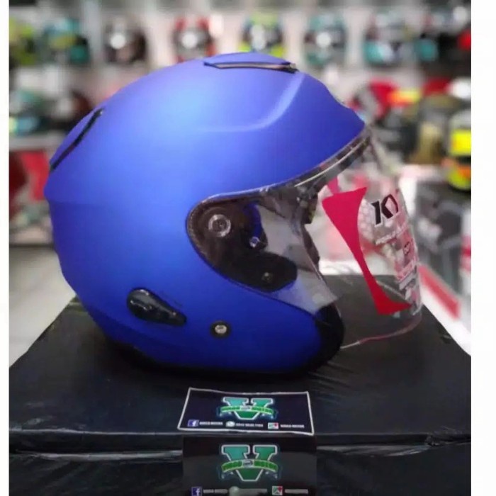Kyt Kyoto Solid Blue Dof Originl Kyt