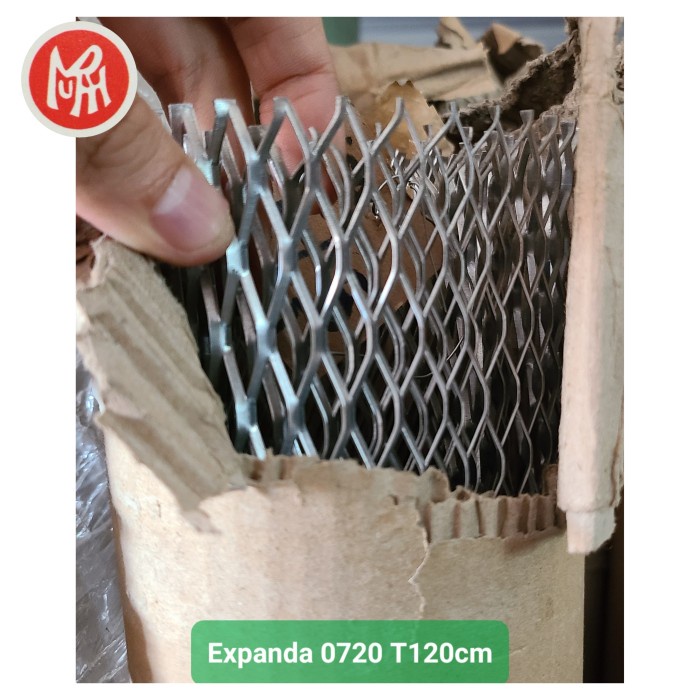 TERLARIS Kawat mesh Aluminium expanda 0720 Premium lebar 120cm