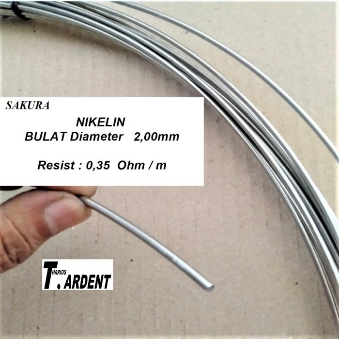 kawat pemanas niklin 2 mm nikelin 2mm bulat 1kg
