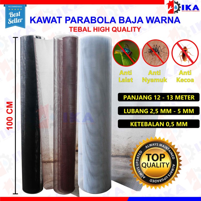 Kawat parabola serangga nyamuk baja pintu Long Warna jendela alumunium