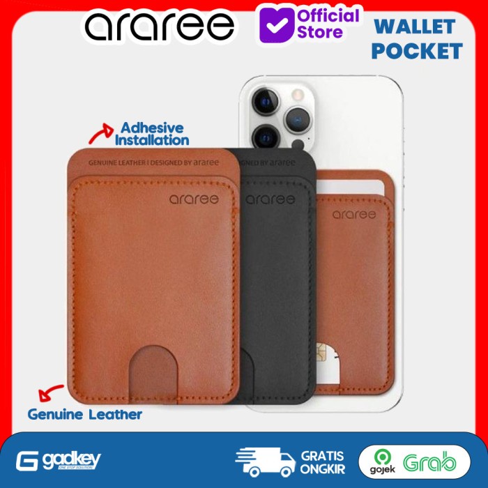 

Araree Stick Pocket Wallet Leather Card Kartu Adhesive Kode 747