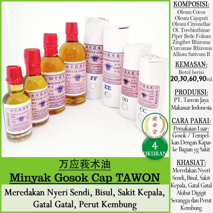 MINYAK TAWON Makassar - Tutup Merah [ ] Medicated Oil