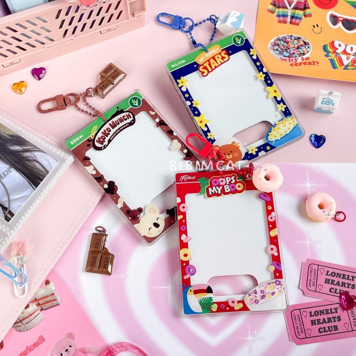 

Cereal Killer Acrylic Kpop Photocard Card Holder / PC Frame Bibimcat Kode 739