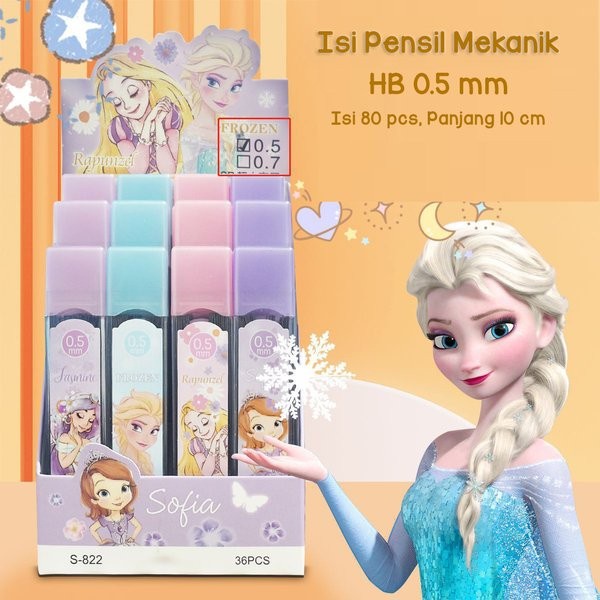 

PROMO SPECIAL HS - ISI PENSIL MEKANIK 0.5 mm PRINCESS SERIES & GENSHIN SERIES PERALATAN TULIS ALAT