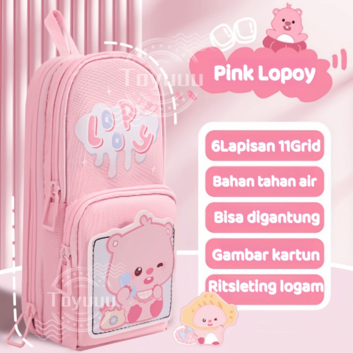 

NEW NEW Kotak Pensil Anak Sekolah/Tempat Pensil Kapasitas/ 6 Lapis Tempat Pensil Kartun Motif