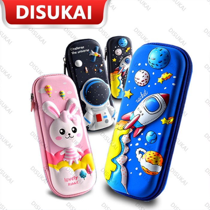 

KOMPLIT Stok BaruKotak pensil kartun 3D Sekolah mulai Menghadiri kelas