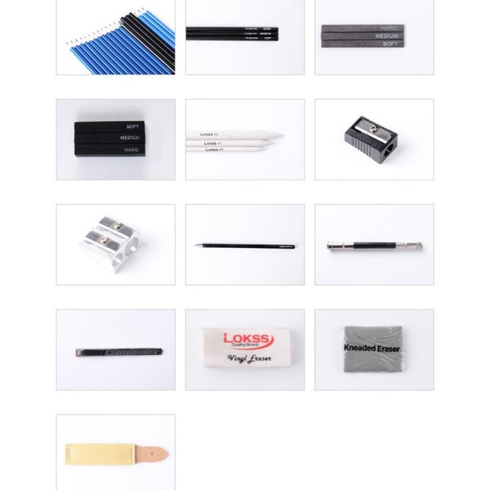 

NEW Promo 33PCS/Set Sketch Pensil Pisau Penghapus dan Pensil Gambar untuk Keperluan Sekolah Pencil