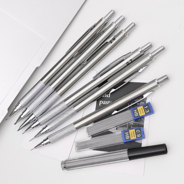 

BERMUTU 0.3/0.5/'0.7/0.9/1.3/2.0mm Pensil Mekanik Memimpin Kantor Sekolah