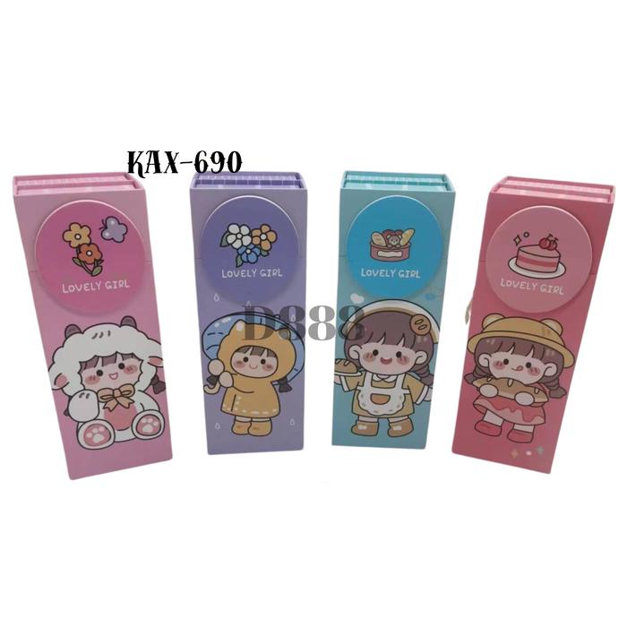 

CUCI GUDANG Tempat Pensil Kardus Lipat Premium KAX-690 Sekolah Stationery