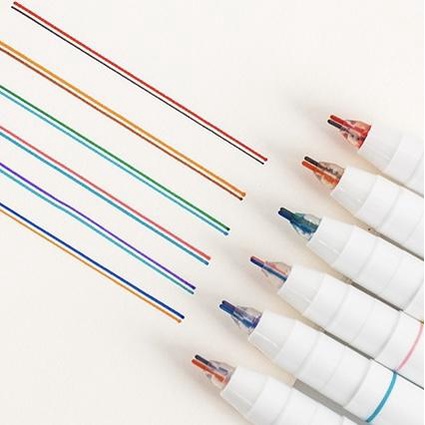 

OBRAL Pulpen 2 Warna Color Pen Line Aesthetic 0.5mm - AT25 Pena Sekolah Stationery