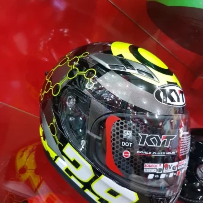 Helm Kyt Vendetta 2 Motif Andrea Iannone Black Gunmetal Full Visor