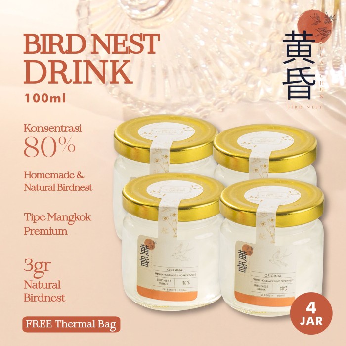 

PAKET MINUMAN SARANG BURUNG WALET(100ml - 3gr bird nest SANGAT KENTAL