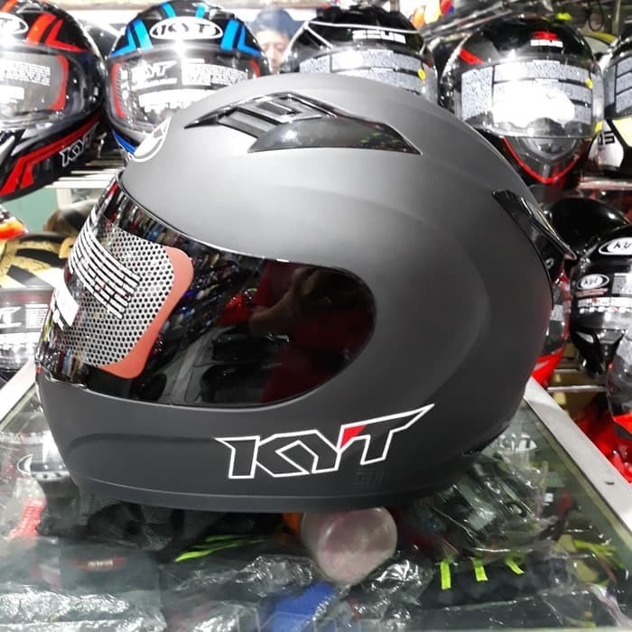Helm Kyt R10 Black Doff Matt Solid Fullface