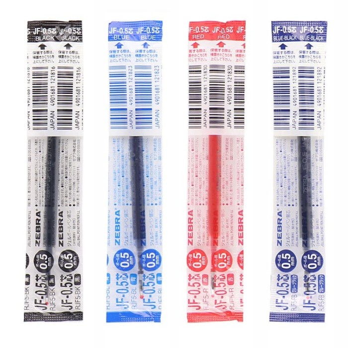 

TERLARIS! Zebra Sarasa Refill Gel Pen JF-0.5 / Isi Ulang Pulpen 0.5mm Murah