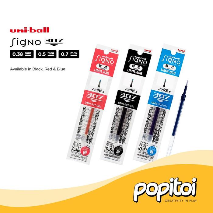 

TERBARU! Uni Ball UMR-83E REFILL for Signo 307 Gel Pen 0.38 0.5 0.7 mm Isi Ulang Pulpen Bolpen