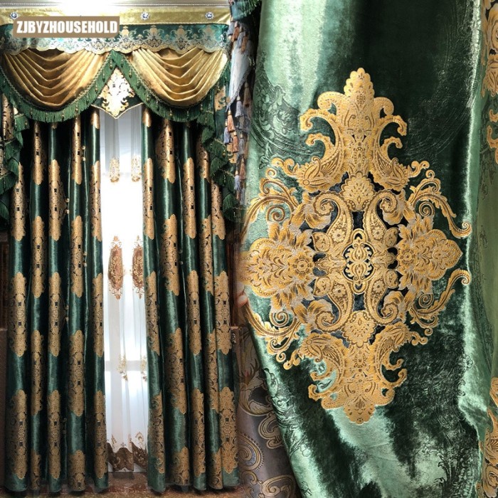 

New Style Curtains For Living Room American And European