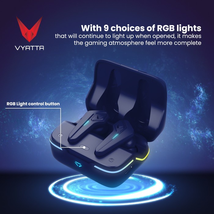 Vyatta Airboom Nitro Alpha Tws Bluetooth Headset Earphone Gaming G