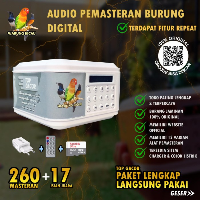 Masteran Burung Kicau Speaker Audio Full Termurah Semua Burung Juara