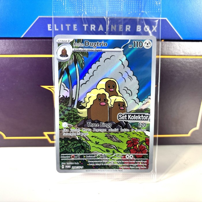 Alolan Dugtrio Promo Set Kolektor Kilat Rasi - Pokemon Indonesia