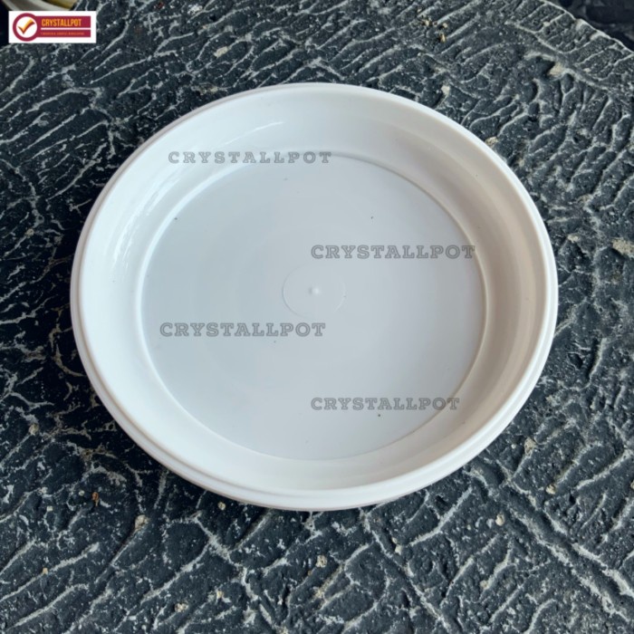 TATAKAN ALAS POT BUNGA NKT 17 PUTIH 14,5CM UNTUK POT 17 - NKT PUTIH 17