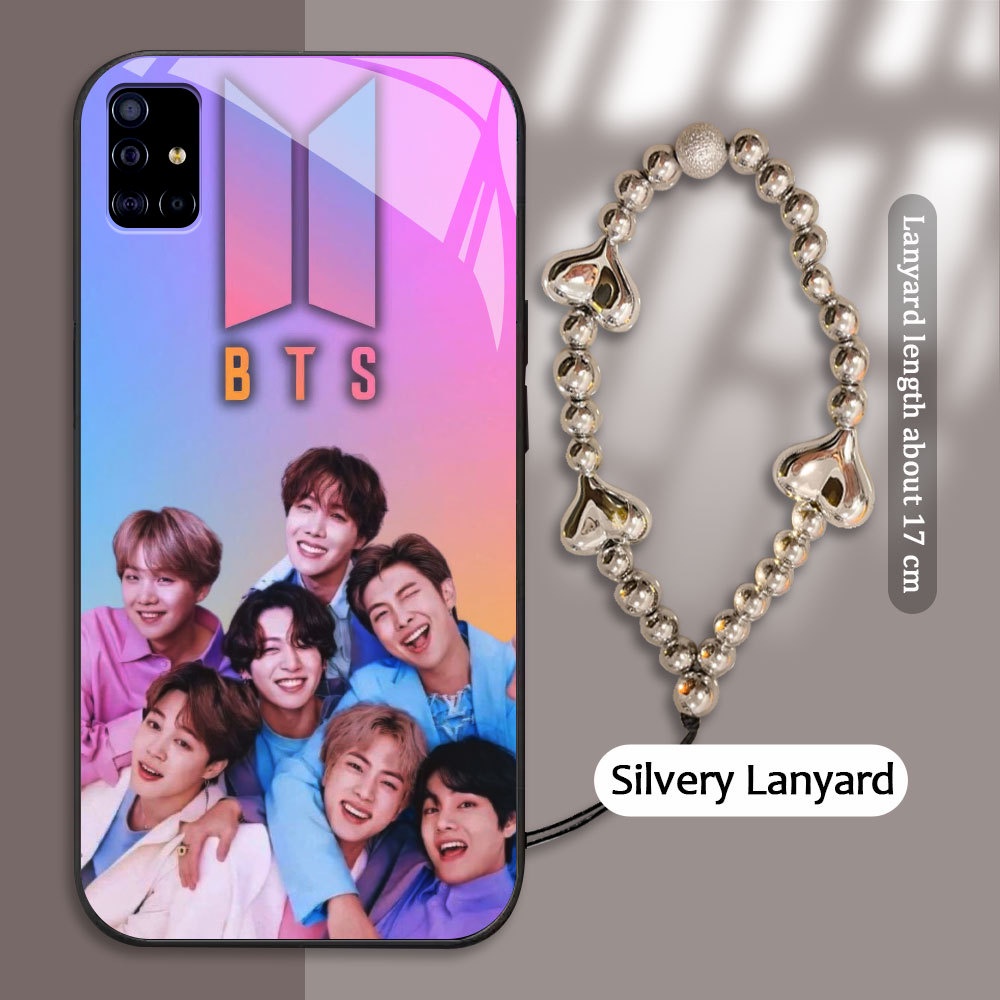 Tempered Glass case For Samsung Galaxy M40S A51 A515F A52 A52S A31 A315F A32 A33 A34 A53 A54 A73 A72