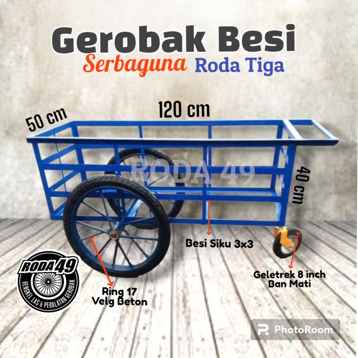Gerobak Dorong Serbaguna Roda Angkut Barang