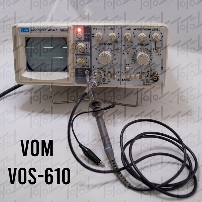 Vom Vos-610 Analog Oscilloscope 10 Mhz 1 Channel