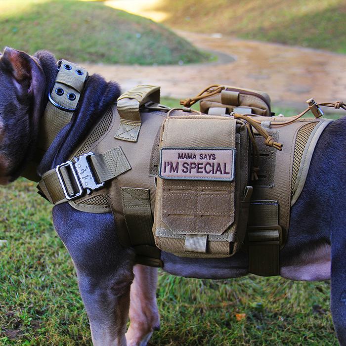 HARX2 Rompi dan Tas K9 Military Tactical Vest Dog Rompi Militer Anjing Besar Kuat