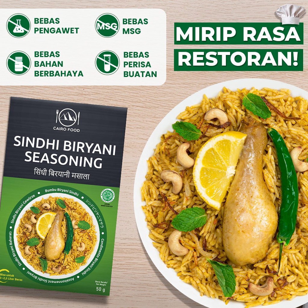 

Bumbu Biryani Sindhi Premium Untuk Profesional - Cairo Food