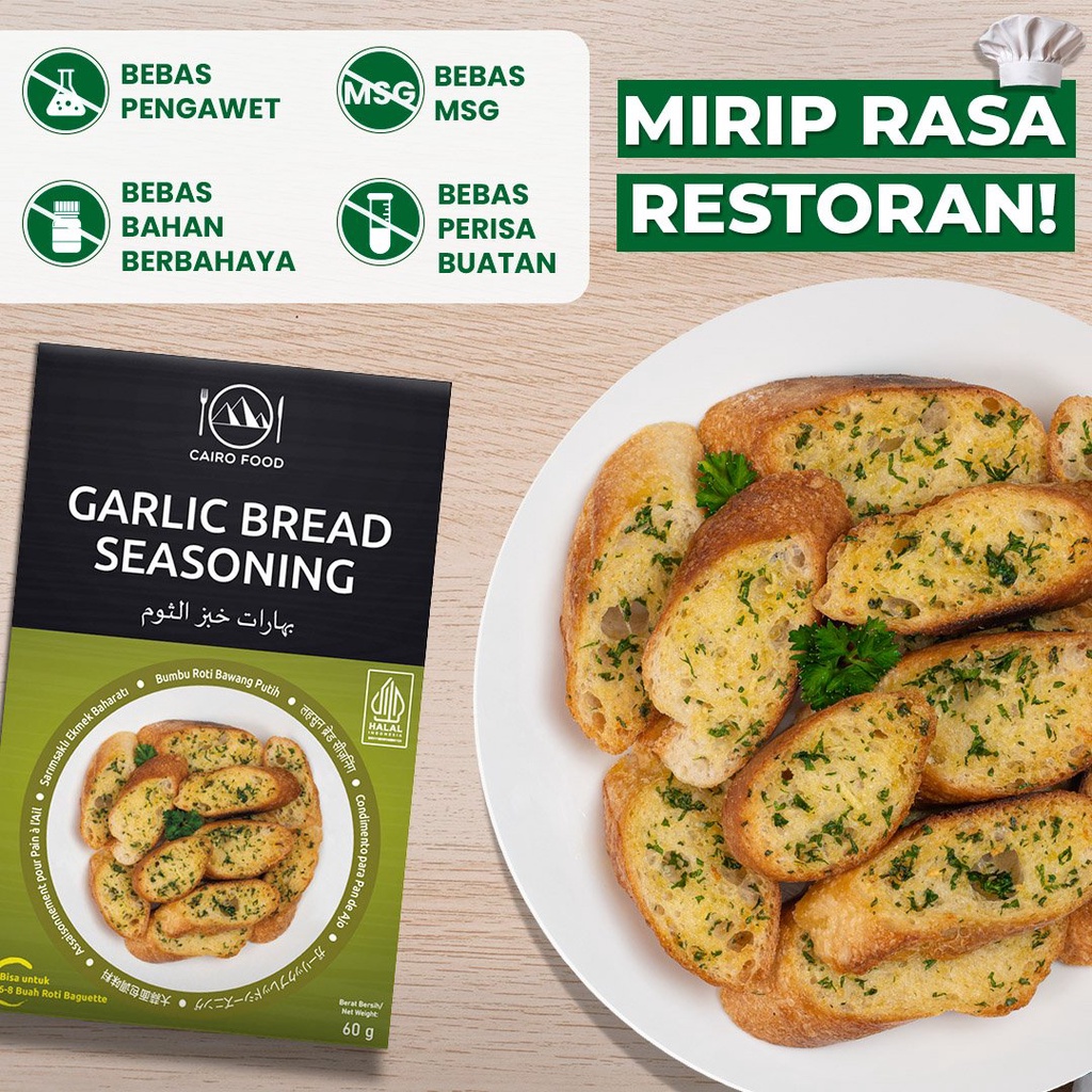 

Bumbu Garlic Bread Premium Untuk Profesional - Cairo Food
