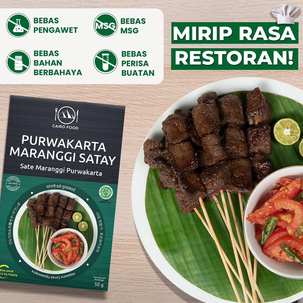 

Bumbu Sate Maranggi Purwakarta Premium Untuk Profesional - Cairo Food