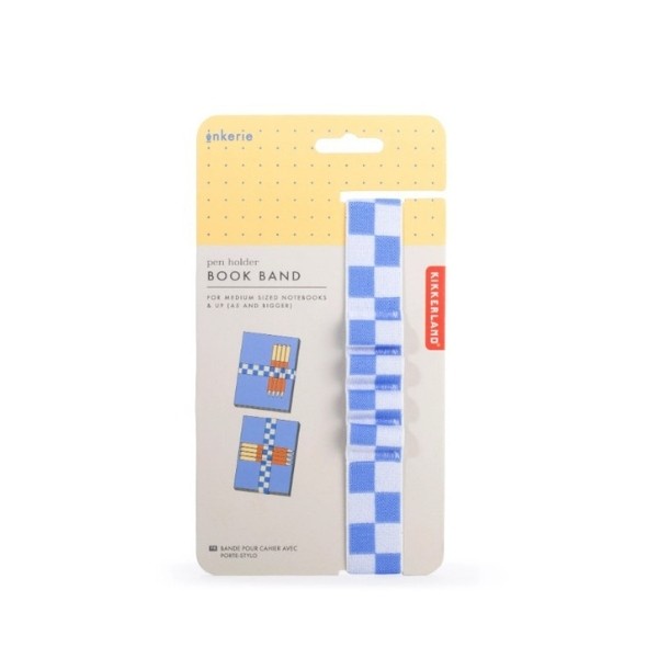 

Kikkerland : Book Band Pen Holder Blue