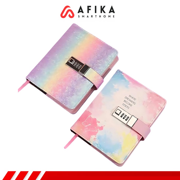 

Buku Diary Notebook Catatan Jurnal B6 256 Halaman With Lock