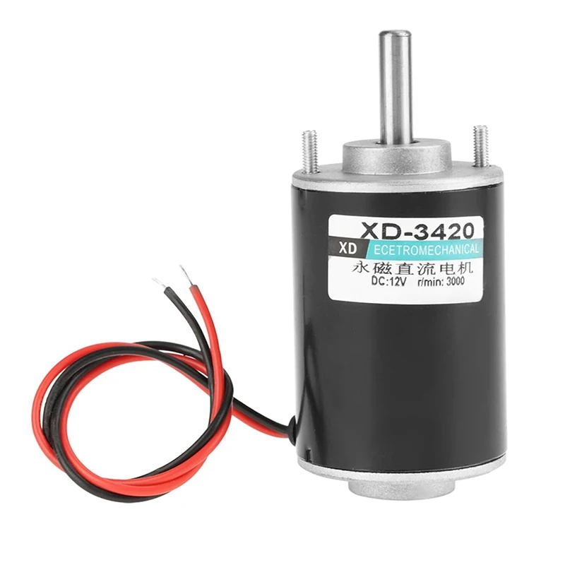 ROD XD-3420 24V 7000 RPM High Speed Motor,30W Miniature Motor,DC Speed Regulating Motor 12V 3500RPM 