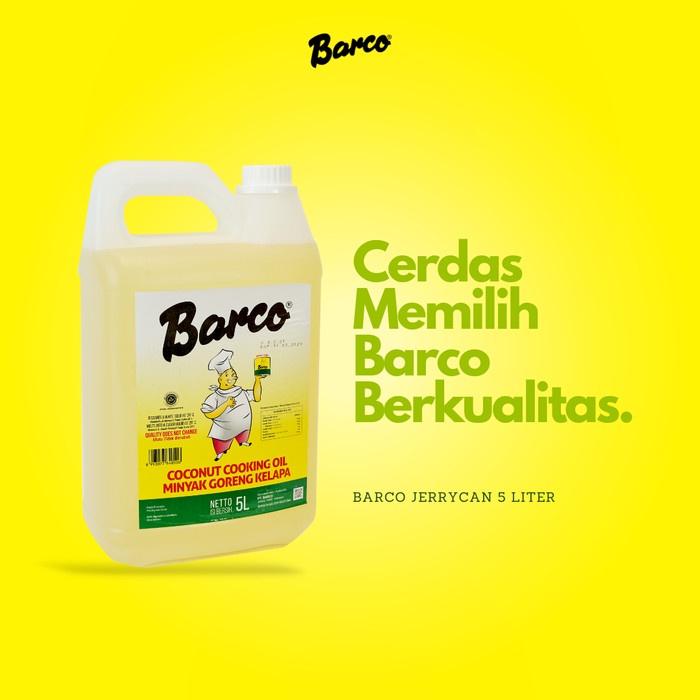 

TERLARIS Barco Minyak Goreng kelapa 5 Ltr - Jerrycan