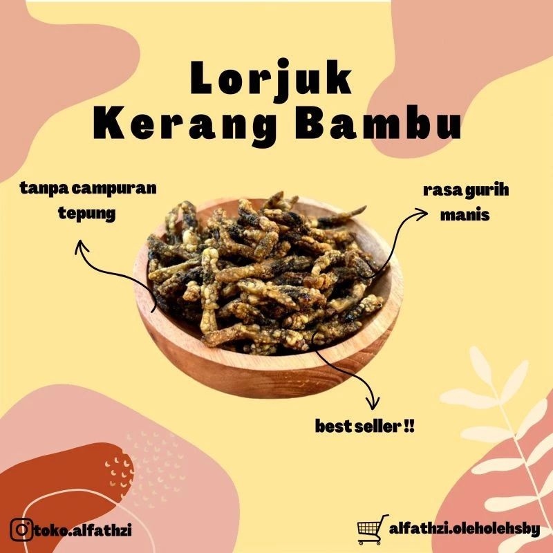 

OLEH-OLEH SURABAYA LORJUK/KERANG BAMBU MANIS 500GR