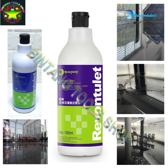REVONTULET GR1 HITAM OBAT POLES LANTAI GRANIT HITAM JADI MENGKILAP