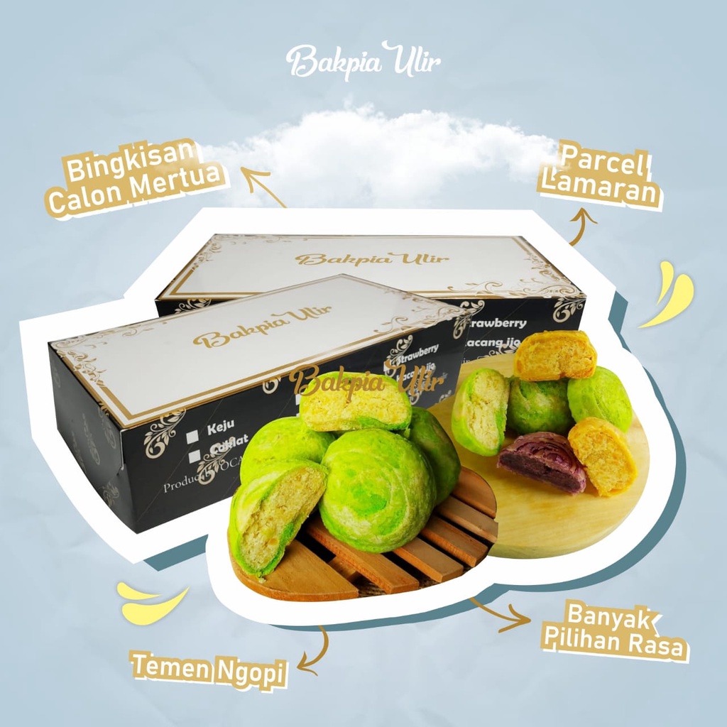 

BAKPIA ULIR BAKPIA KOMBINASI 5 RASA BAKPIA KERING OLEH OLEH SURABAYA BAKPIA ISI 10 TAHAN 3 BULAN