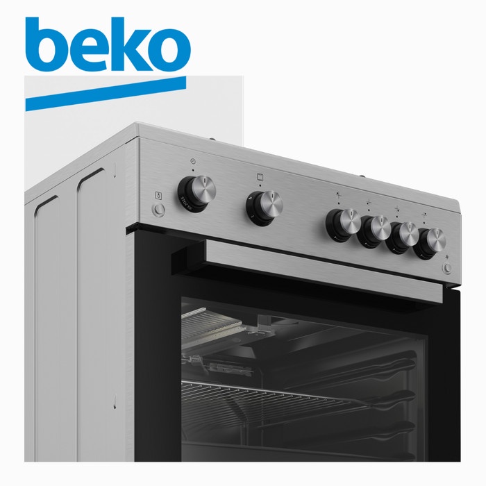 BEKO KOMPOR FREESTANDING FSGT61121DXMCS 75CM - BEKO FSGT 61121 DXMCS