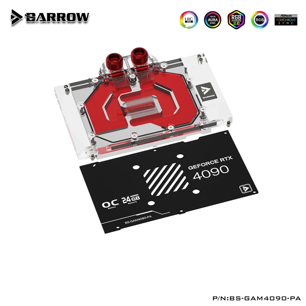 QCOOL GPU Water Block For Galax RTX 4090 Metal Master OC / Gainward RTX 4090 OC /Colorful Battle Axe
