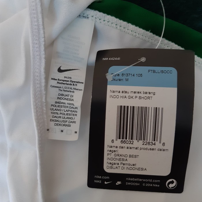 Celana Kolor Nike Original Timnas Indonesia Away