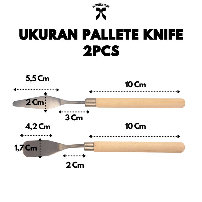 

Pallete Knife Set/ Knife Lukis/ Painting Knife