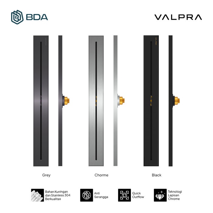 Valpra Floor Drain Linear Floor Drain Panjang Saringan Got Panjang Saringan Got Kamar Mandi Linear