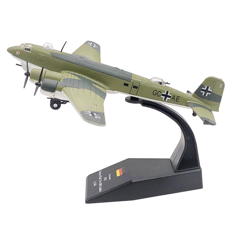 NIPCO 1/144 Scale Focke-Wulf Fw200 Condor Patrol Plane Diecast Metal Aircraft Ornament Model Boy Chi