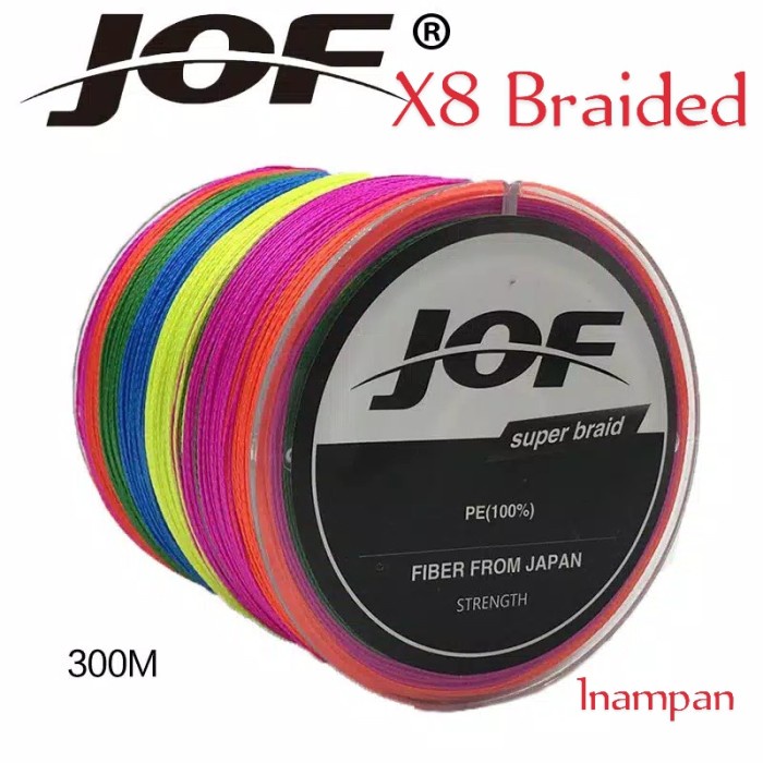 PROMO JOF X8 Senar Pancing PE Big Game 300 Meter Super Power PE Braided
