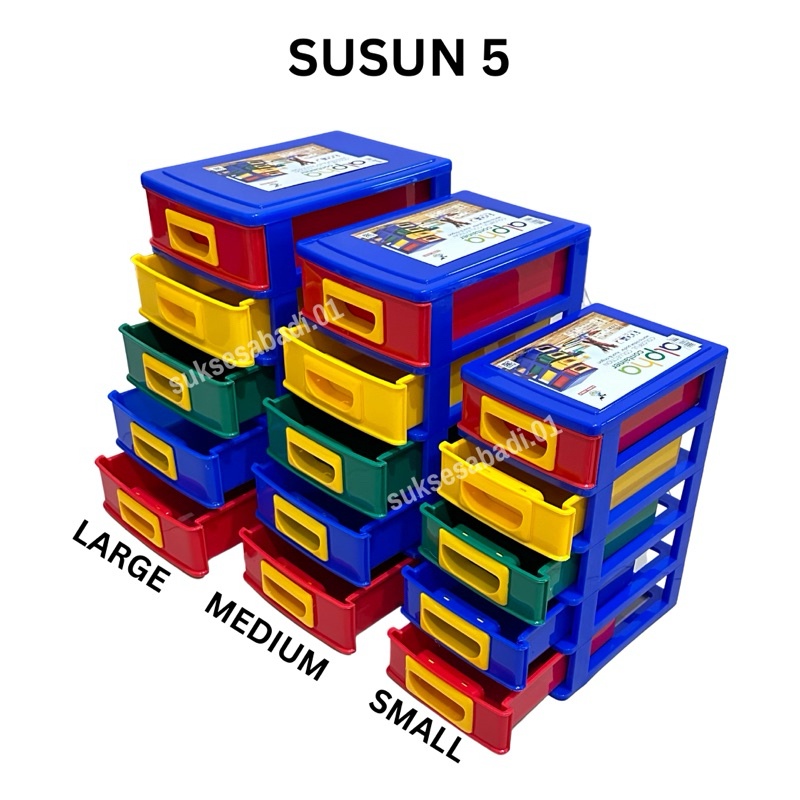 Gratis Ongkir Laci Mini Global Eagle Susun 3 4 5 / Laci Atk / Container Mini / Laci Susun Plastik