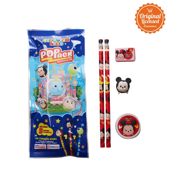 

Character Land - Disney Tsum Tsum Pop Pack Boy Stationery Alat Tulis